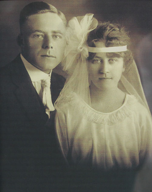 Grandma Eva, the founder of Becker’s Bridal, and her husband Frank.